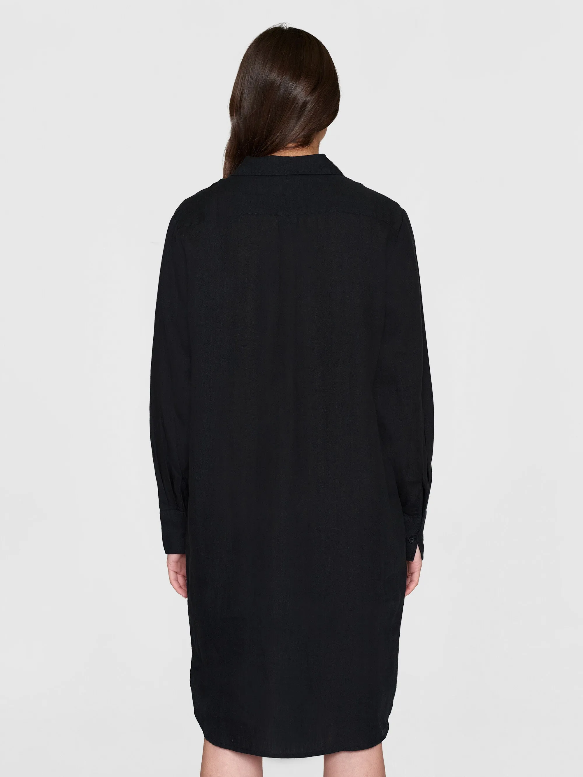 Classic linen dress - Black Jet Knowledge Cotton