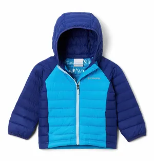 Columbia Kids Girls Blue Omni-Heat Reflective Powder Lite Hooded Jacket