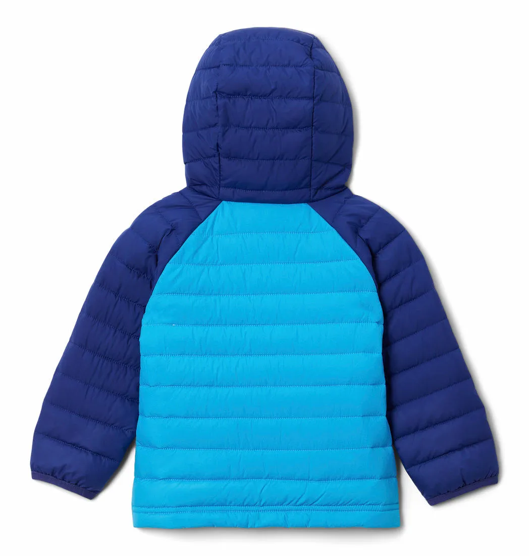 Columbia Kids Girls Blue Omni-Heat Reflective Powder Lite Hooded Jacket