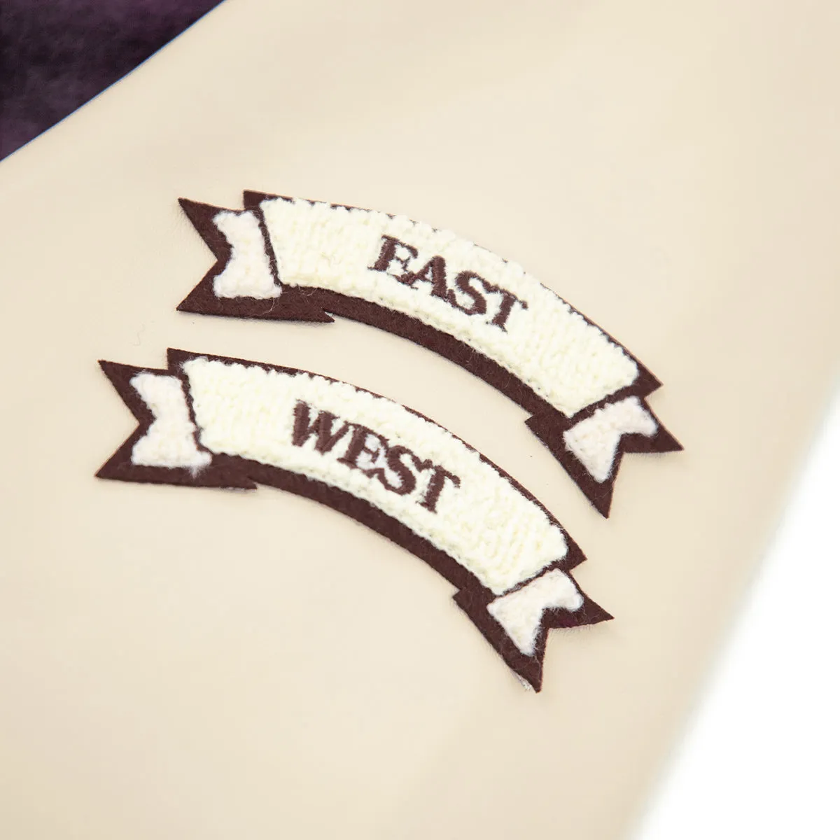 Crane Varsity Jacket 'Purple Cream'