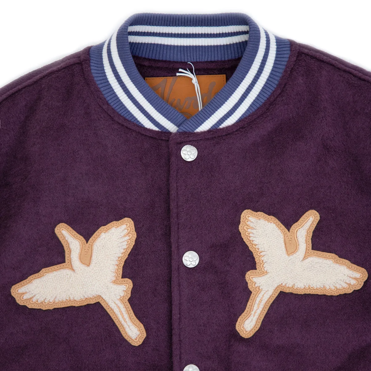 Crane Varsity Jacket 'Purple Cream'