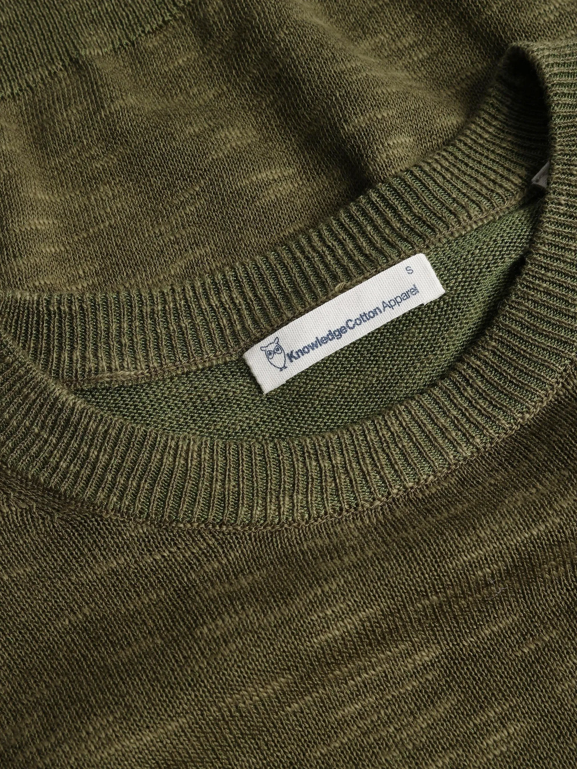 Crew neck knit Tencel - Forrest Night Knowledge Cotton
