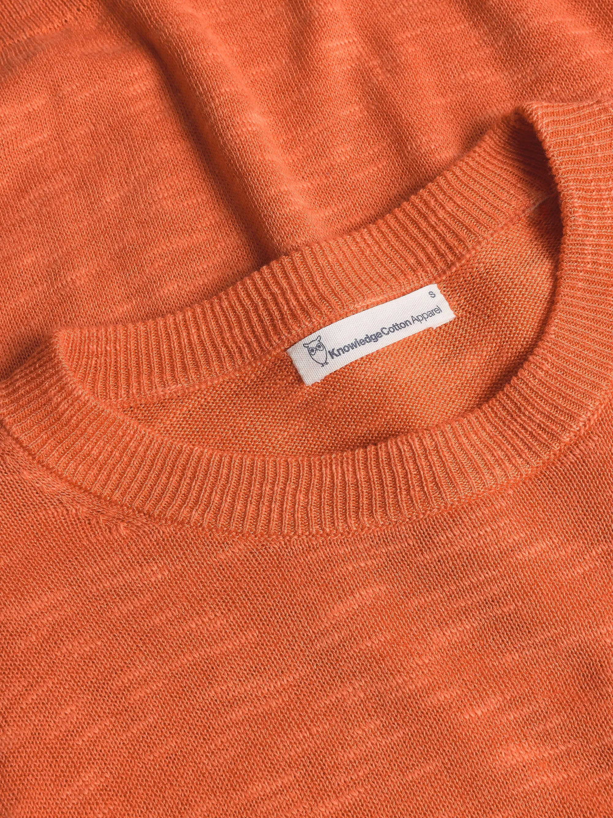 Crew neck knit Tencel - Langoustino Knowledge Cotton