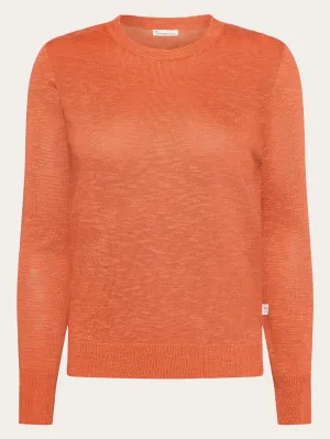 Crew neck knit Tencel - Langoustino Knowledge Cotton