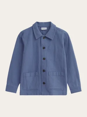 Crushed cotton overshirt - GOTS/Vegan - Moonlight Blue Knowledge Cotton