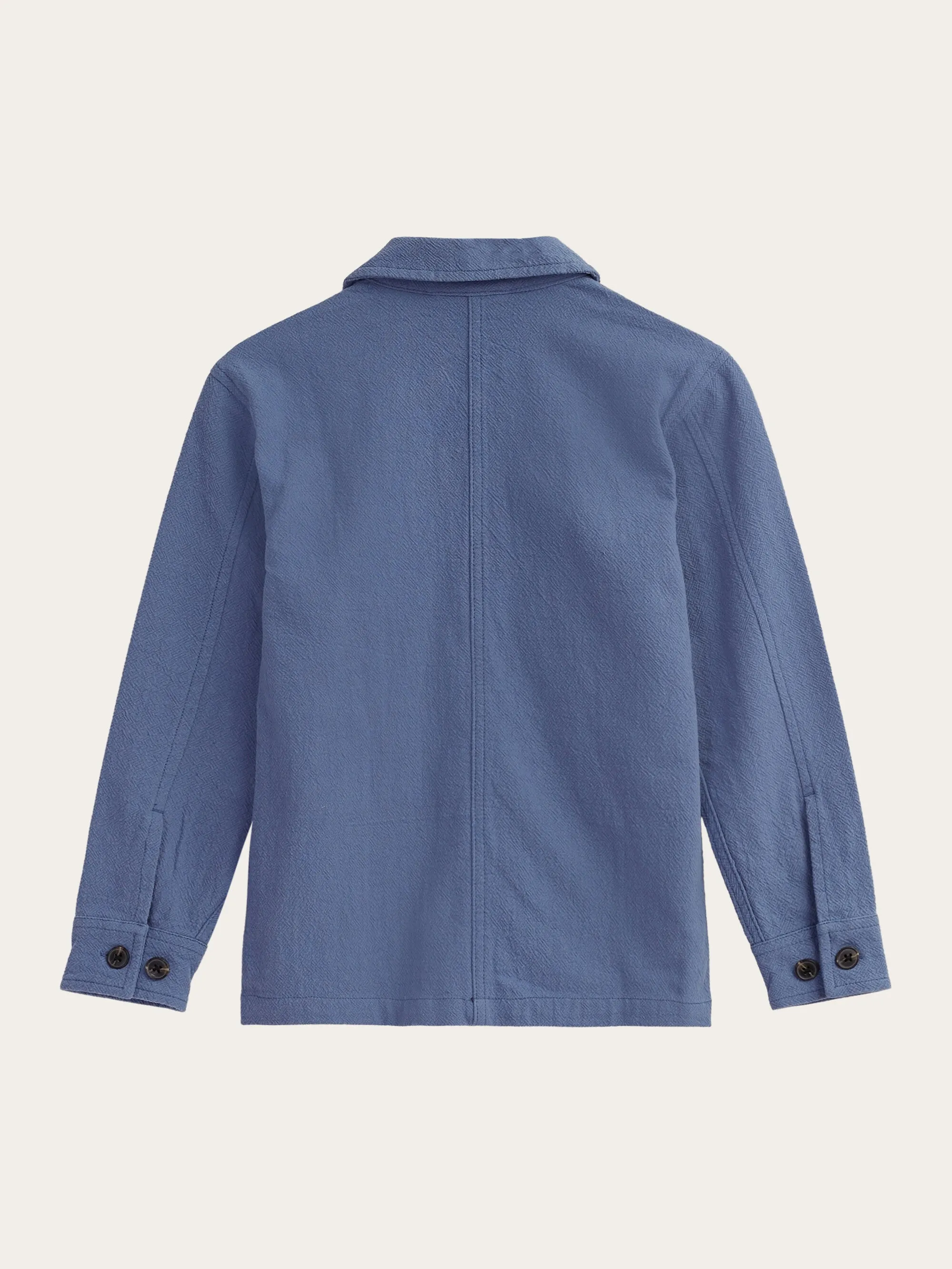 Crushed cotton overshirt - GOTS/Vegan - Moonlight Blue Knowledge Cotton