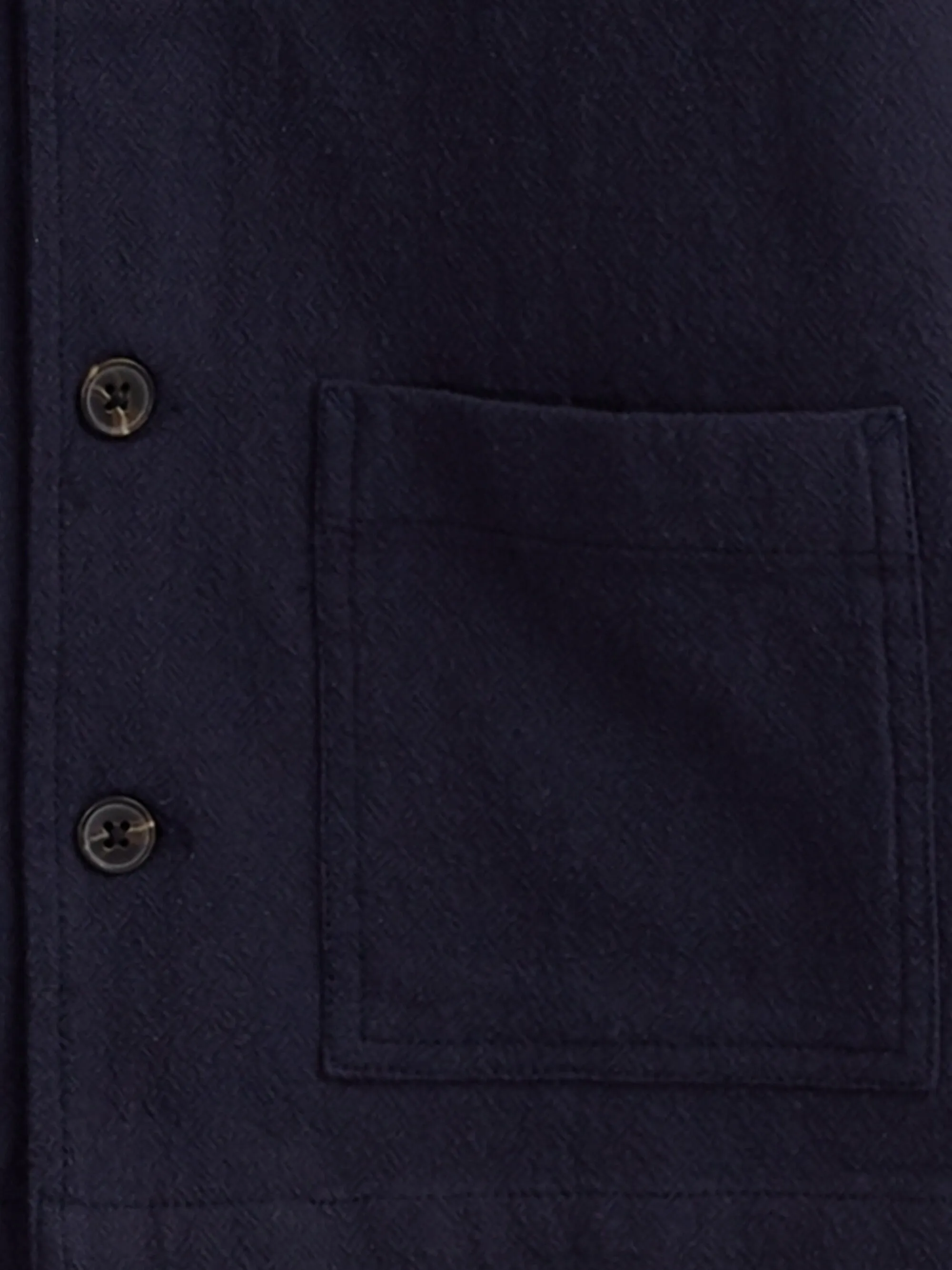 Crushed cotton overshirt - GOTS/Vegan - Total Eclipse Knowledge Cotton