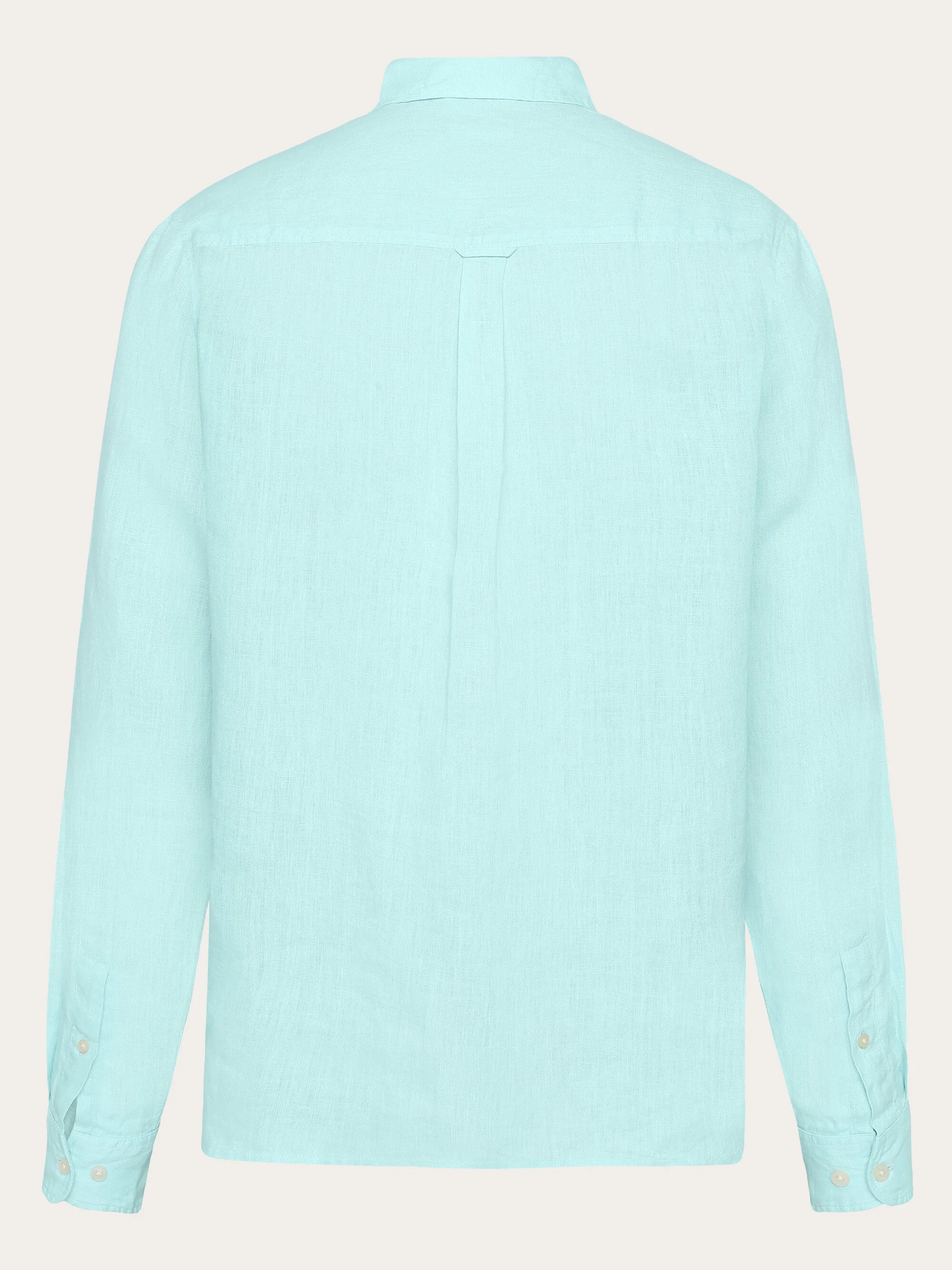Custom fit linen shirt - Aqua-Esque Knowledge Cotton