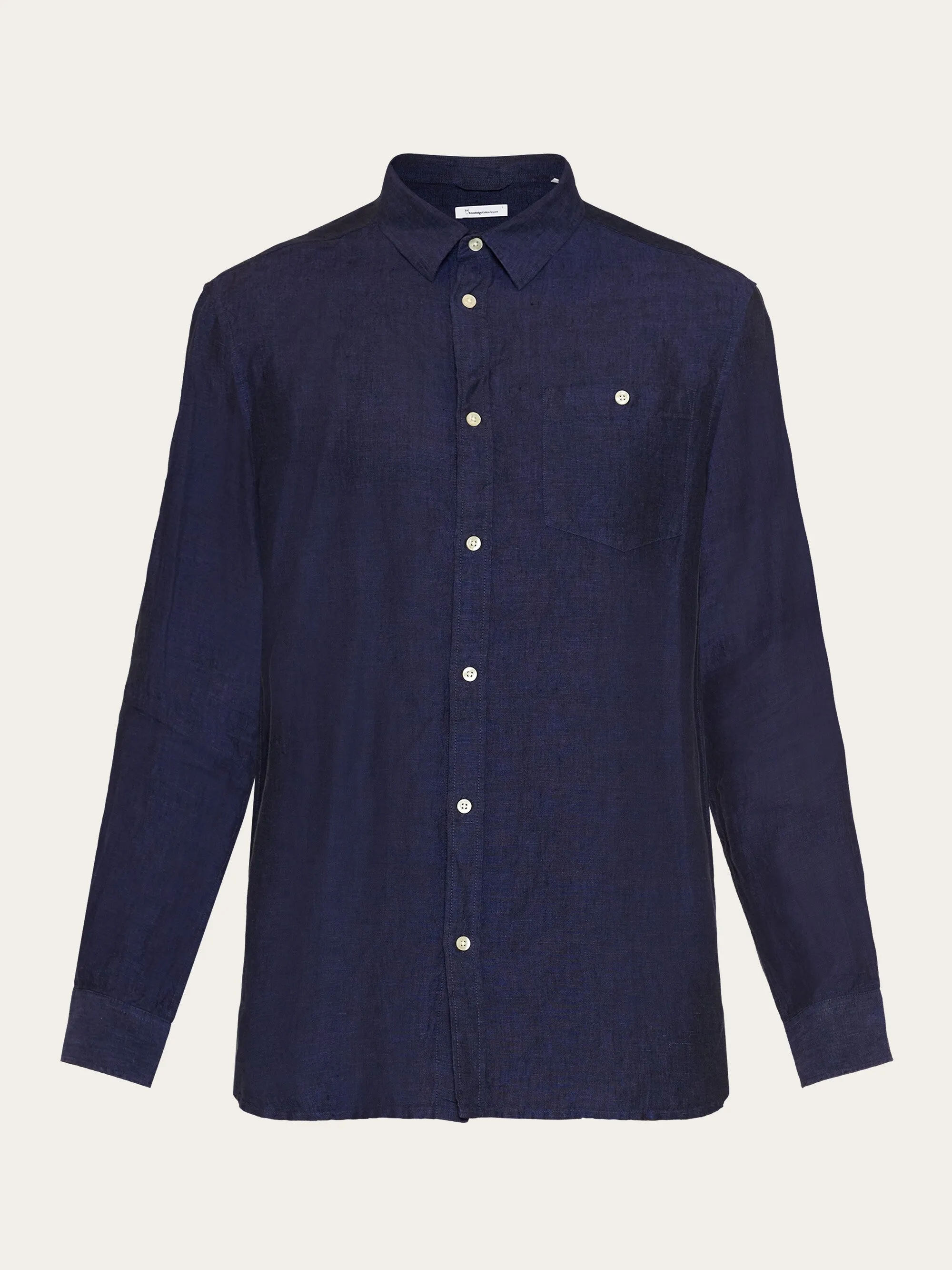 Custom fit linen shirt - Yarndyed - Total Eclipse Knowledge Cotton