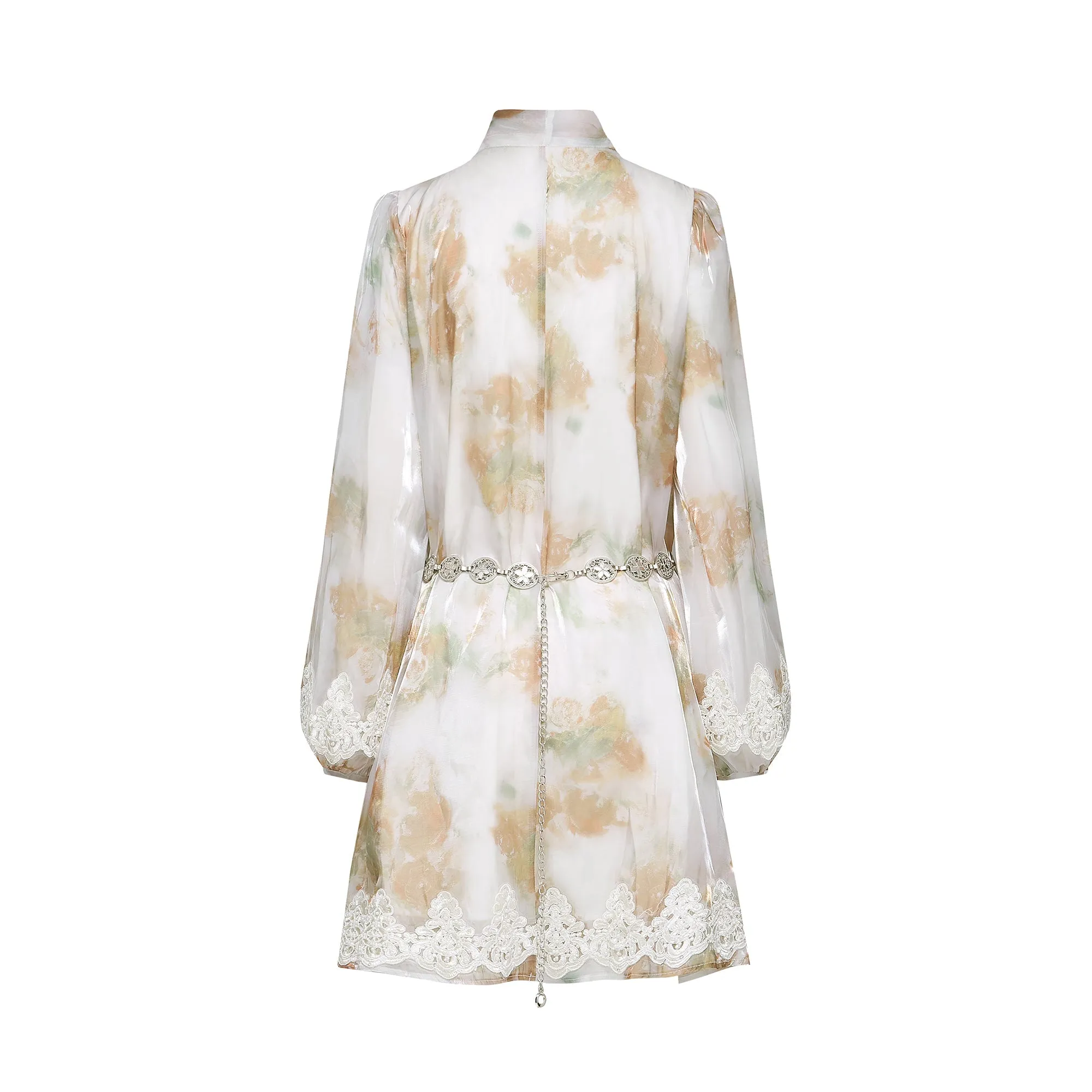 Delphine faux-pearl embellished mini dress in Neutrals Gloria Lanvin