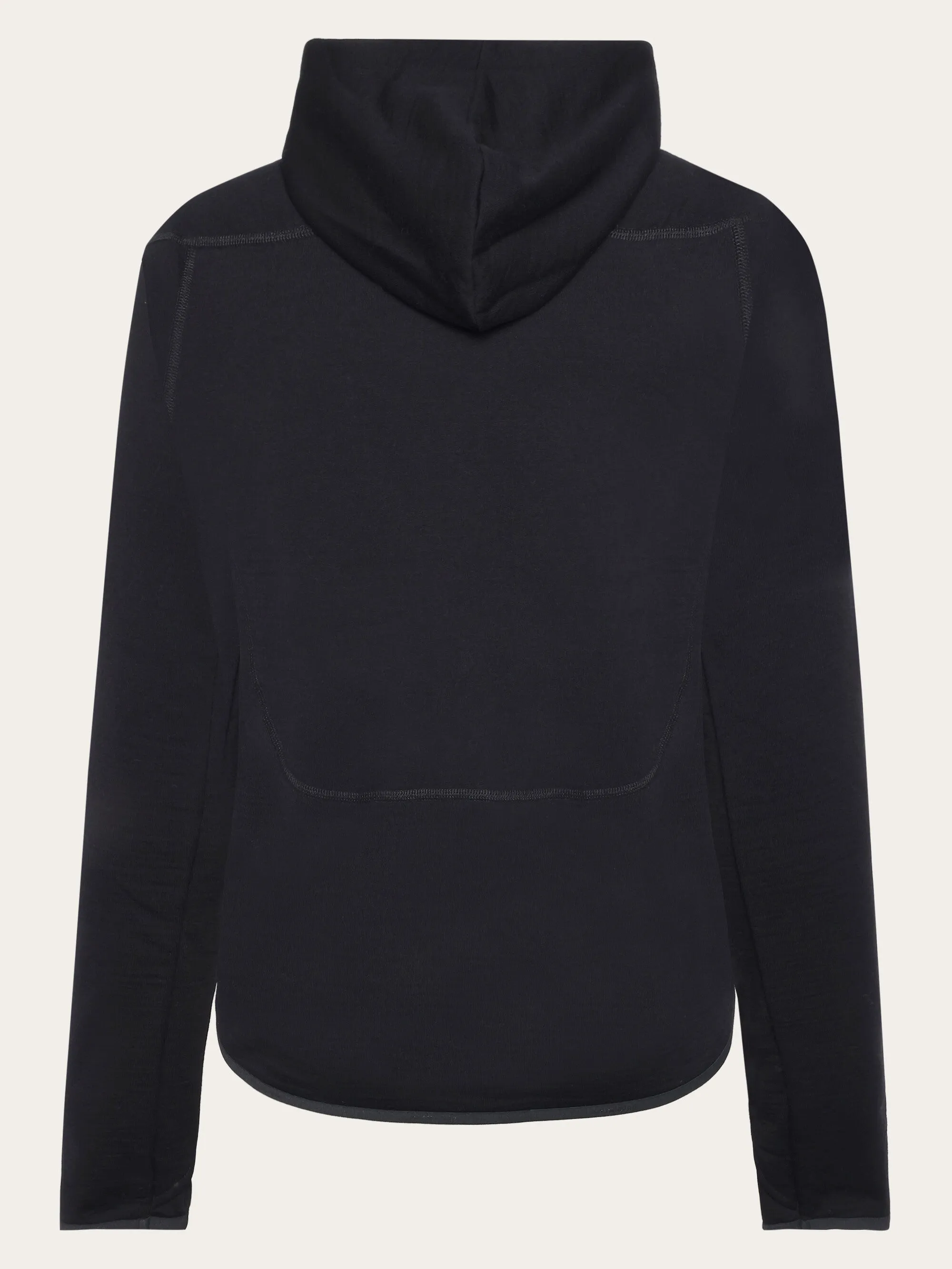 Dynamic Wool 320 Fleece hoody - RWS - Black Jet Knowledge Cotton