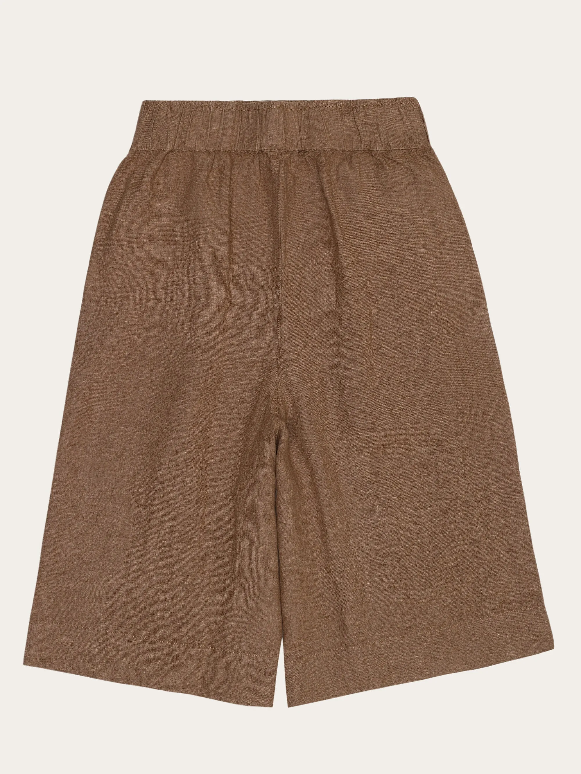 EVE culotte high-rise wide linen shorts - GOTS/Vegan - Tuffet Knowledge Cotton