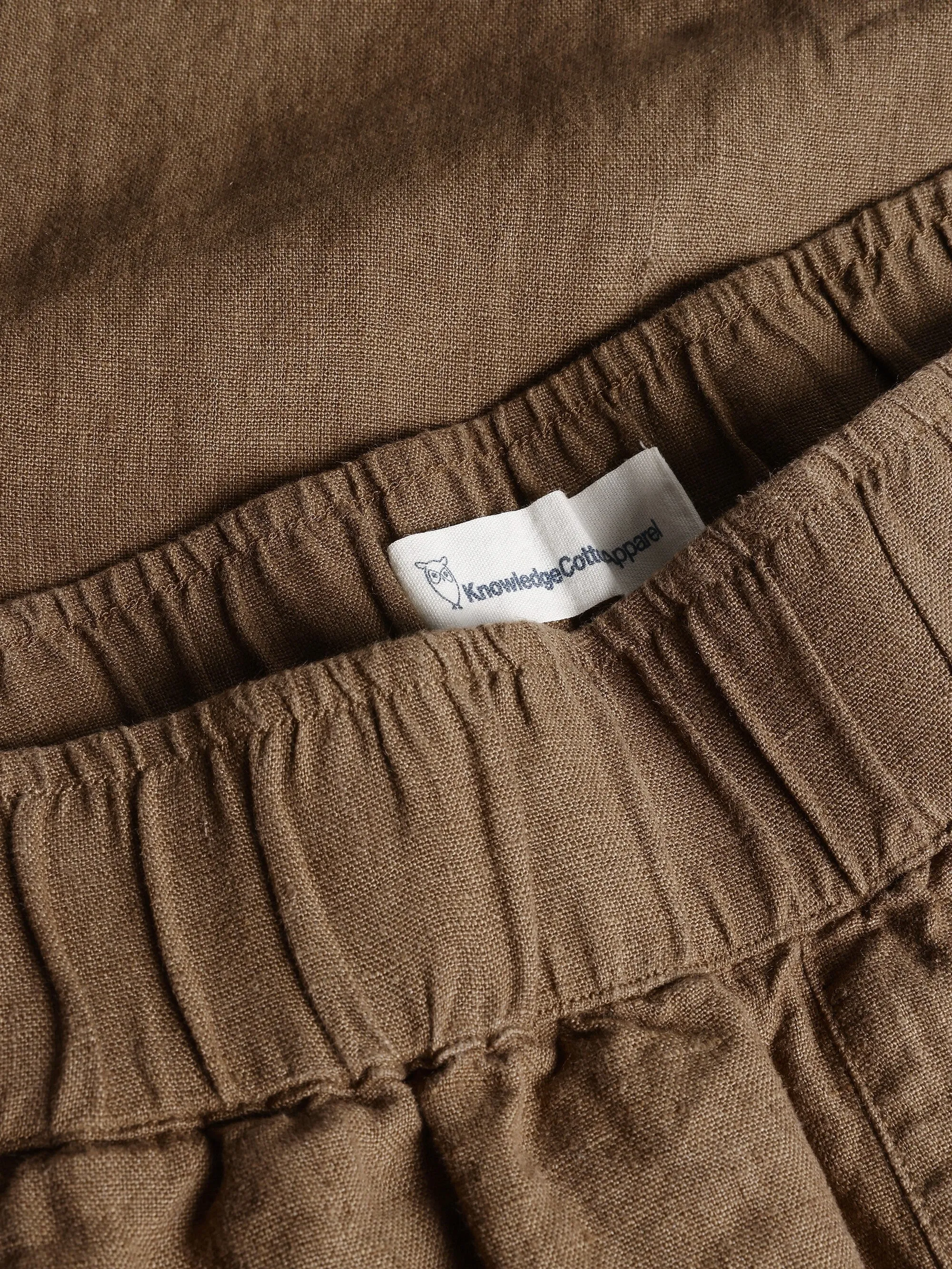 EVE culotte high-rise wide linen shorts - GOTS/Vegan - Tuffet Knowledge Cotton