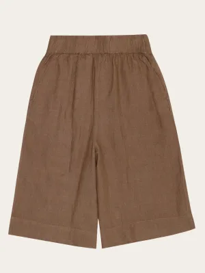 EVE culotte high-rise wide linen shorts - GOTS/Vegan - Tuffet Knowledge Cotton