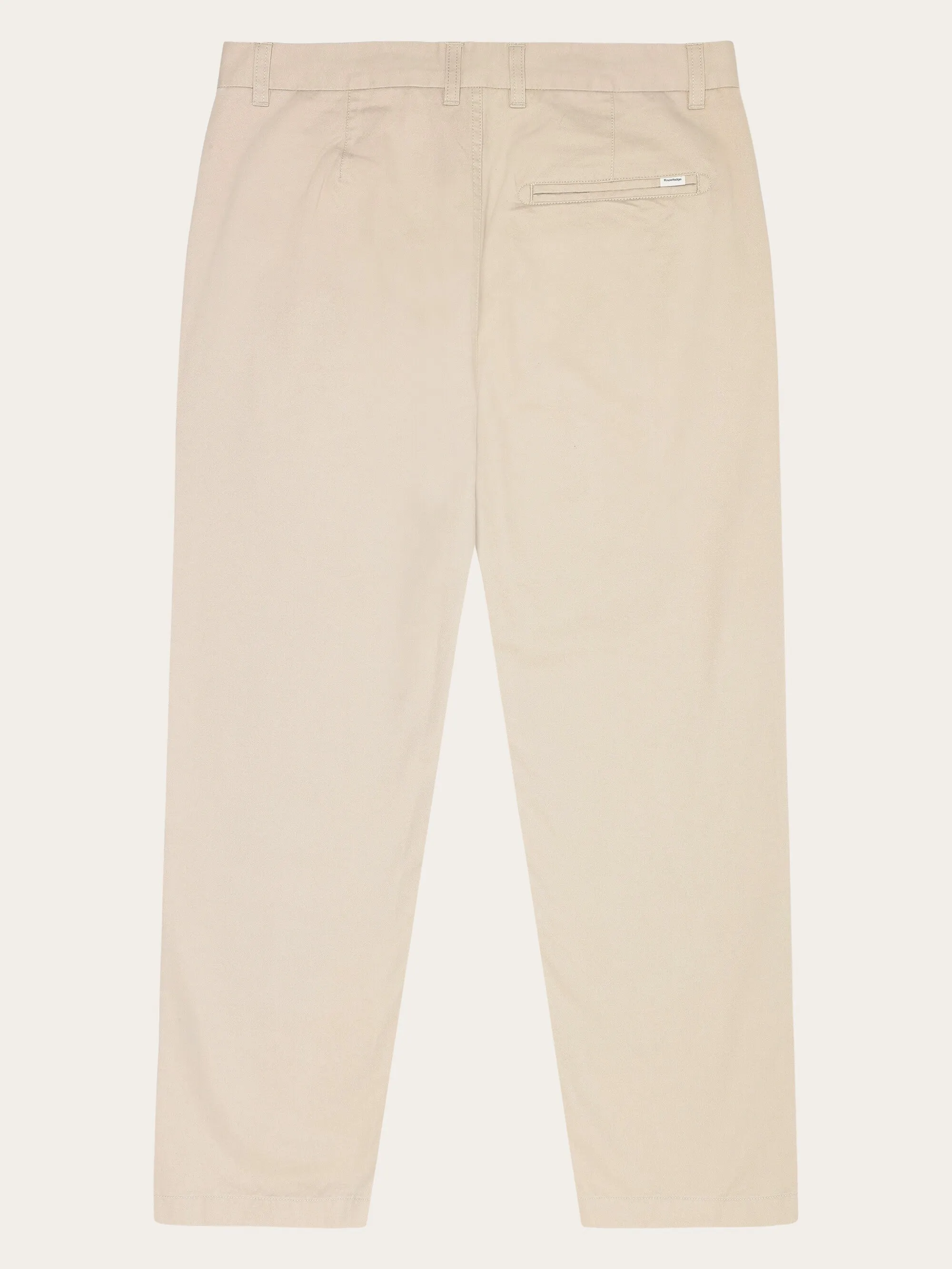 FLINT Organic Cotton Twill Chino GOTS/Vegan - Light feather gray Knowledge Cotton