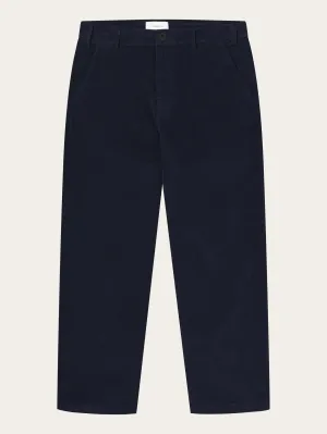FLINT wide corduroy chino pants - Night Sky Knowledge Cotton