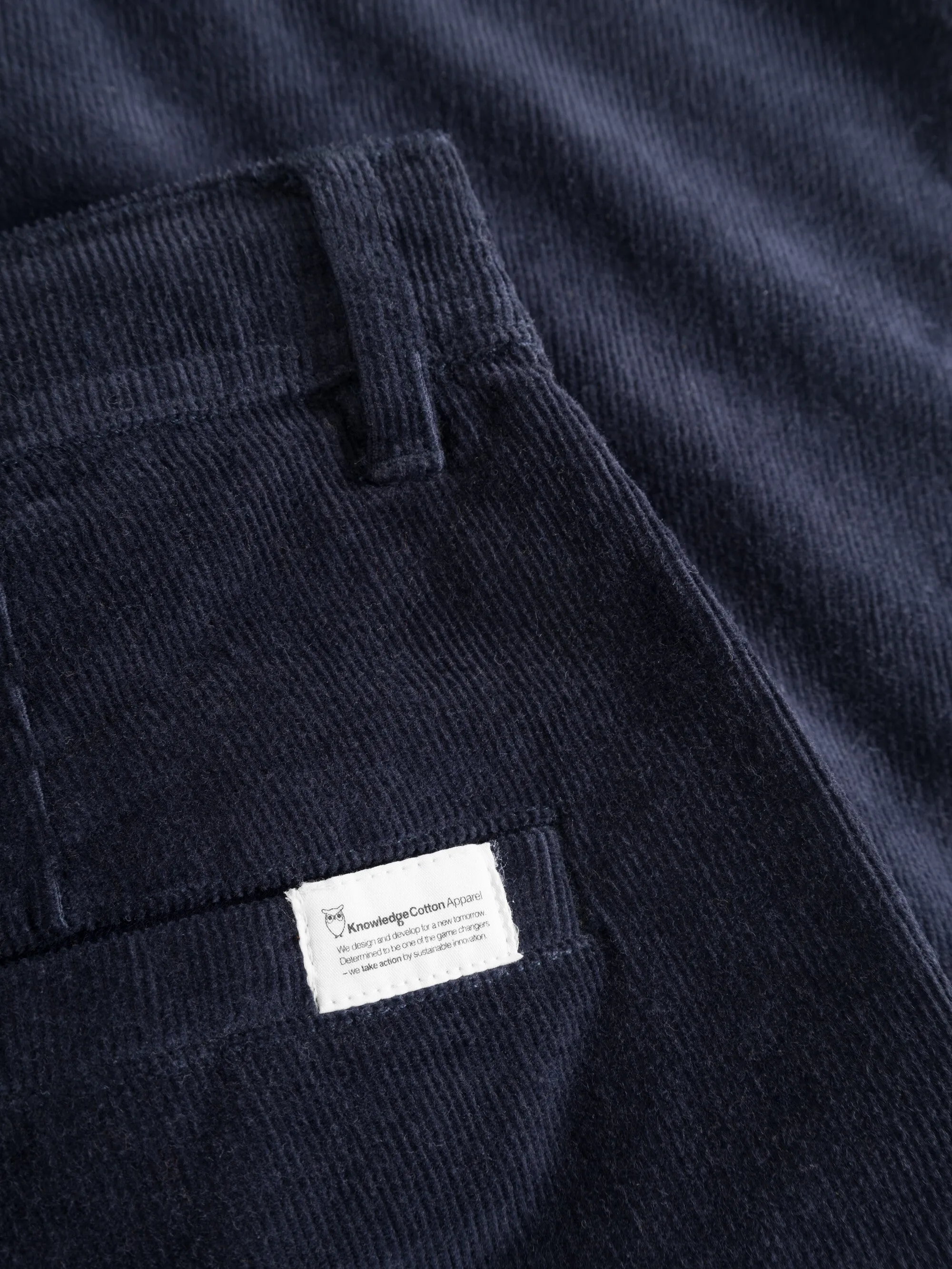 FLINT wide corduroy chino pants - Night Sky Knowledge Cotton