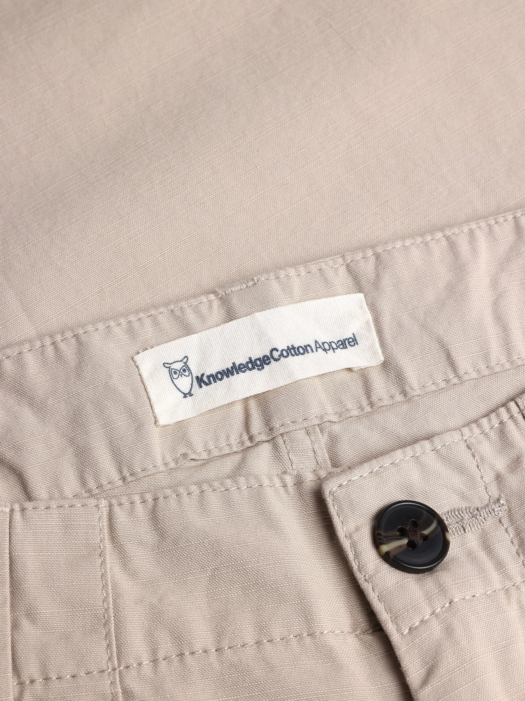 FLINT wide slub yarn pants - GOTS/Vegan - Light feather gray Knowledge Cotton