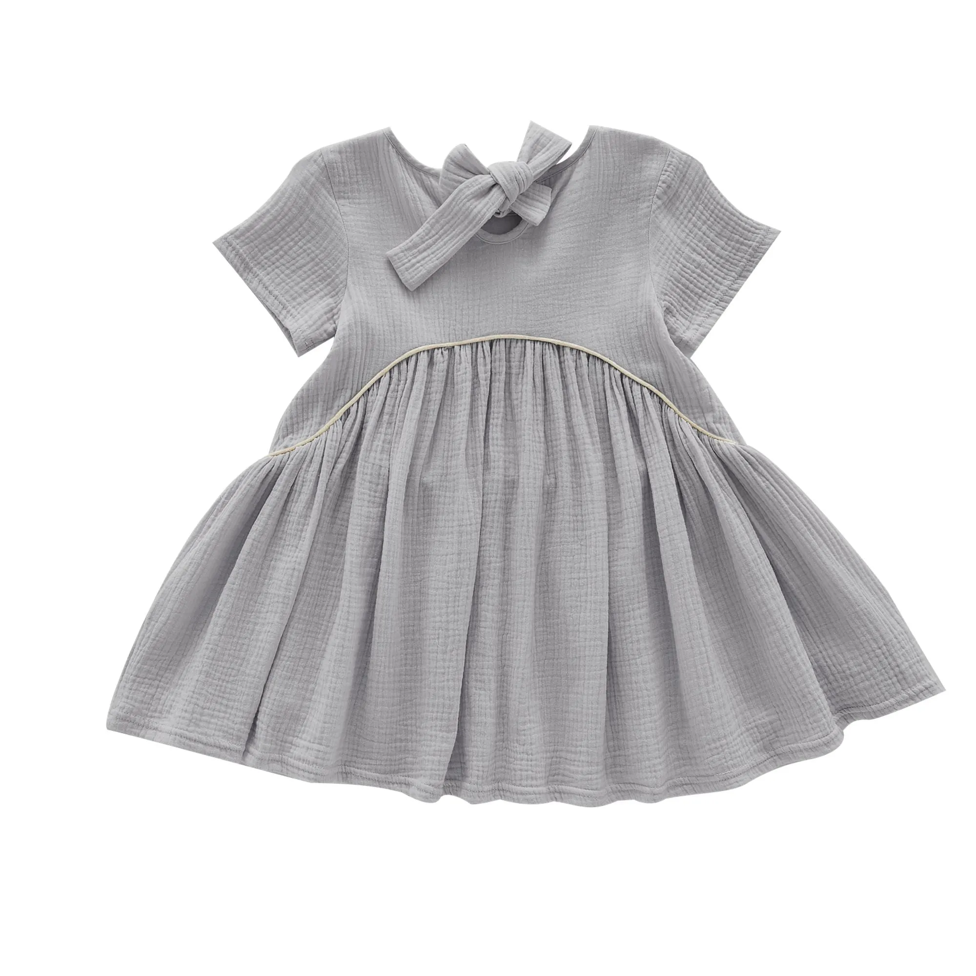 Girls Hi-Low Drop Waist Dress