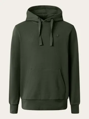 Hood basic badge sweat - Forrest Night Knowledge Cotton