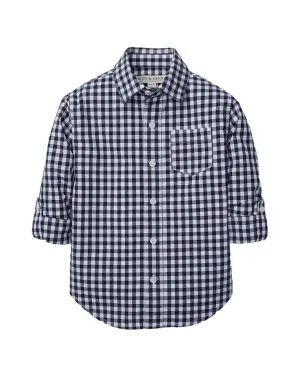 Hope & Henry Poplin Long Sleeve Rolled Shirt