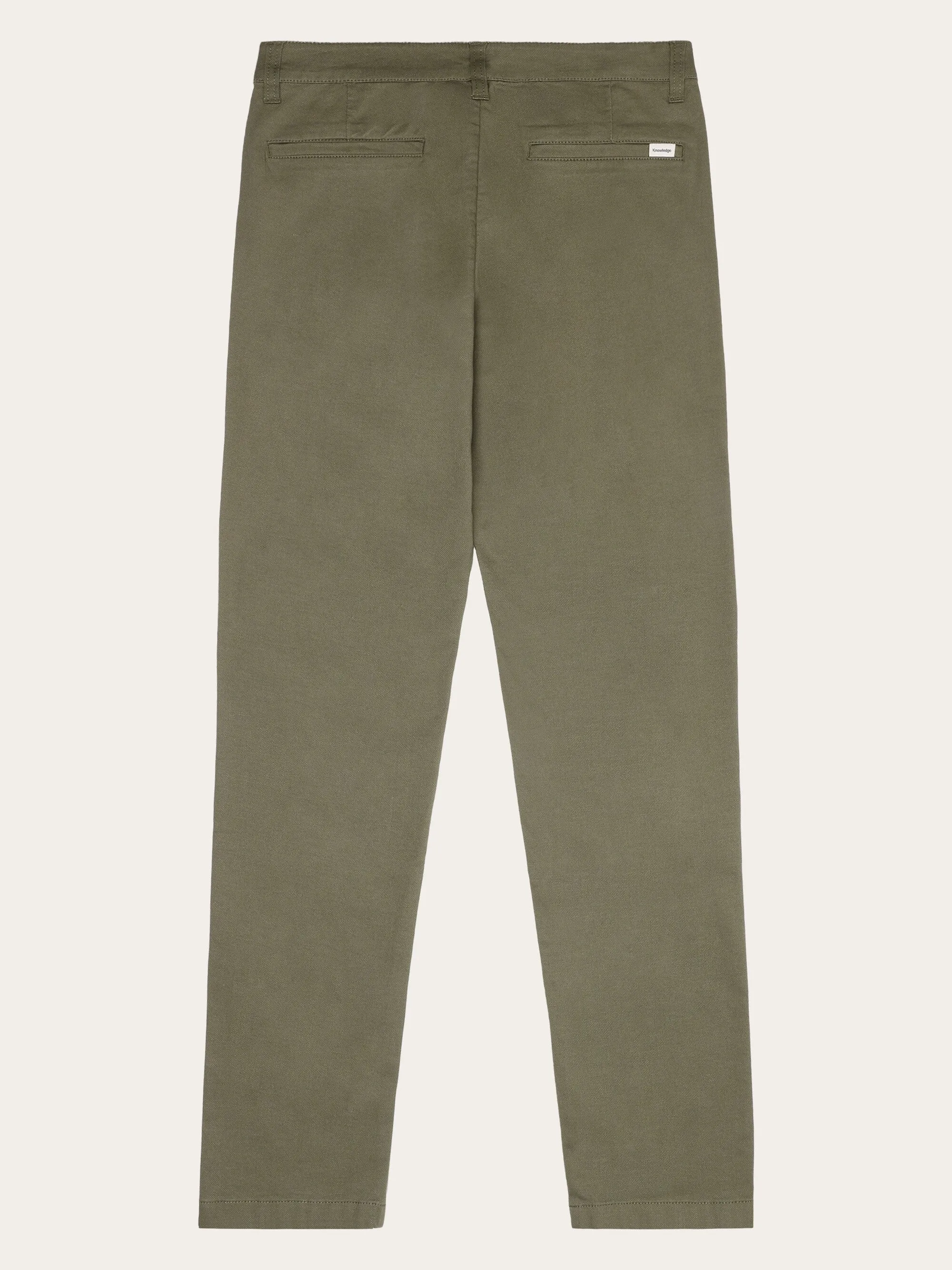 IRIS mom mid-rise canvas pique chino - GOTS/Vegan - Burned Olive Knowledge Cotton
