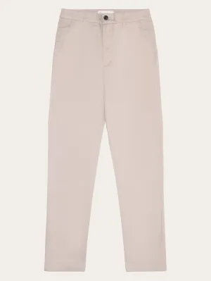 IRIS mom mid-rise canvas pique chino - GOTS/Vegan - Light feather gray Knowledge Cotton