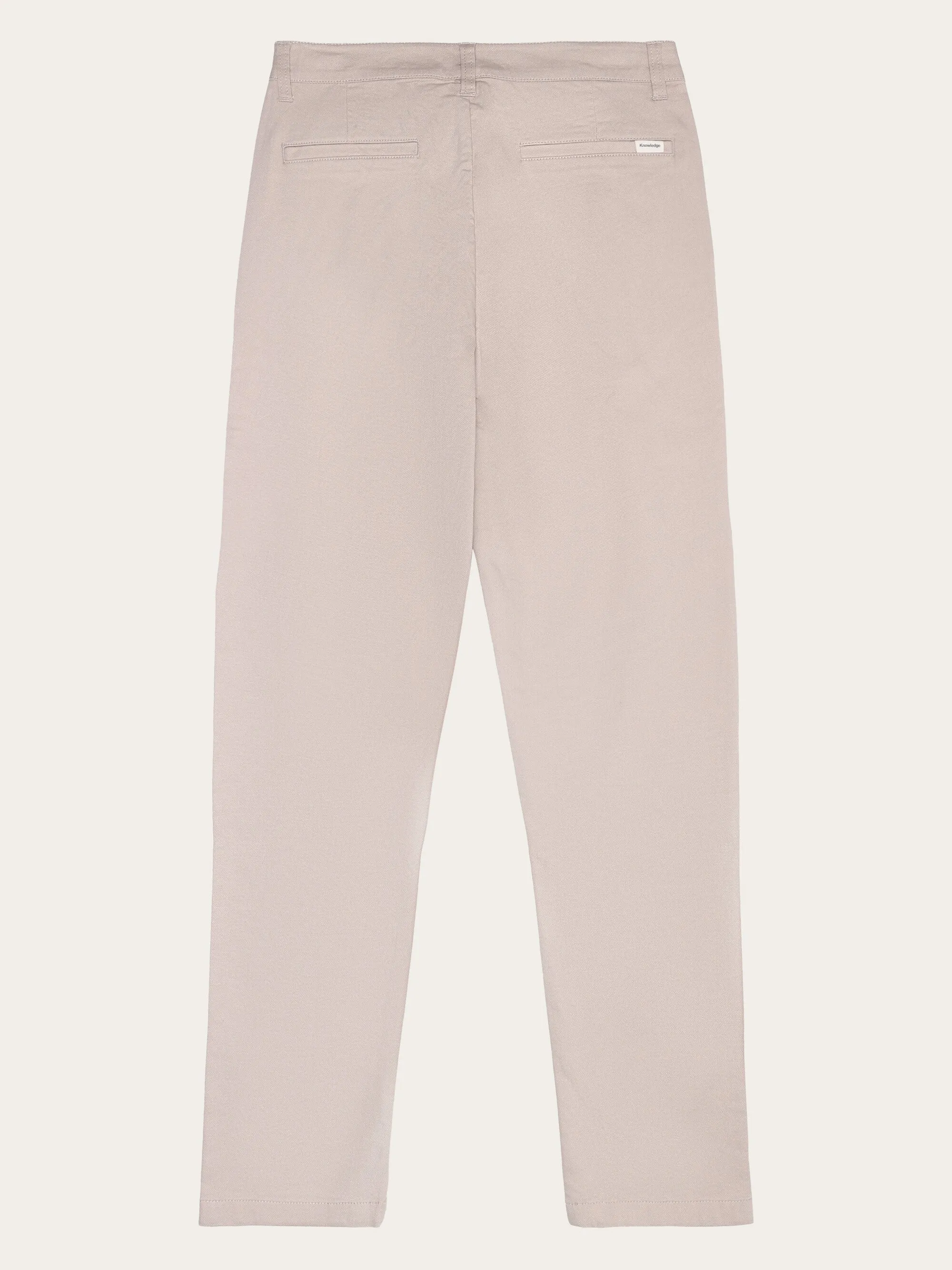 IRIS mom mid-rise canvas pique chino - GOTS/Vegan - Light feather gray Knowledge Cotton