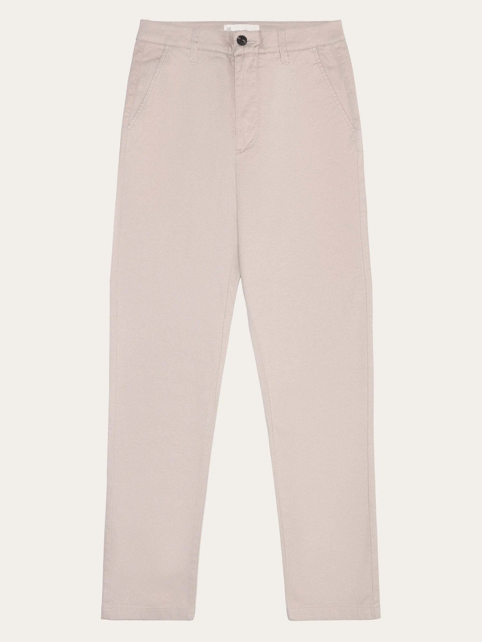 IRIS mom mid-rise canvas pique chino - GOTS/Vegan - Light feather gray Knowledge Cotton