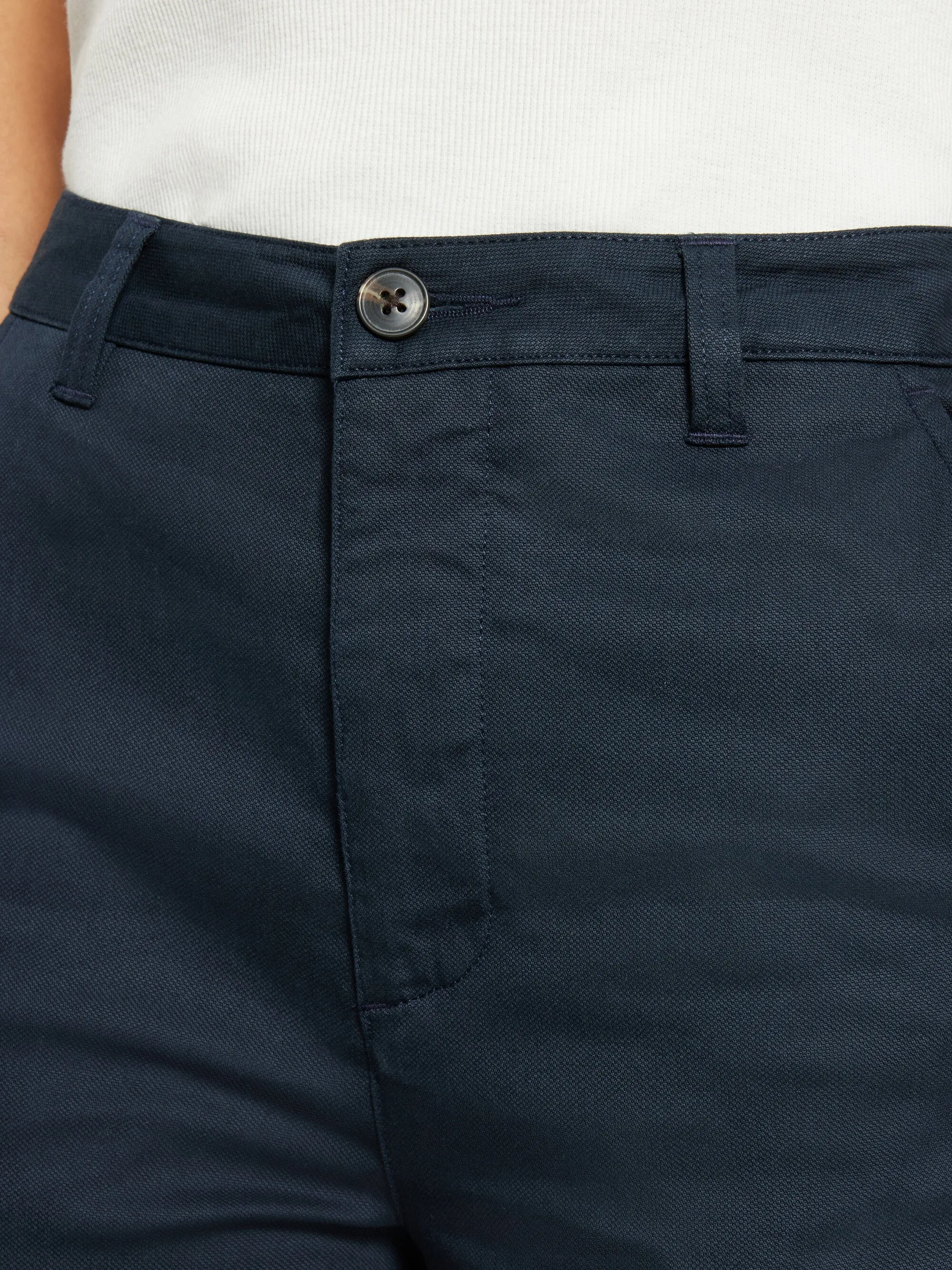 IRIS mom mid-rise canvas pique chino - GOTS/Vegan - Total Eclipse Knowledge Cotton