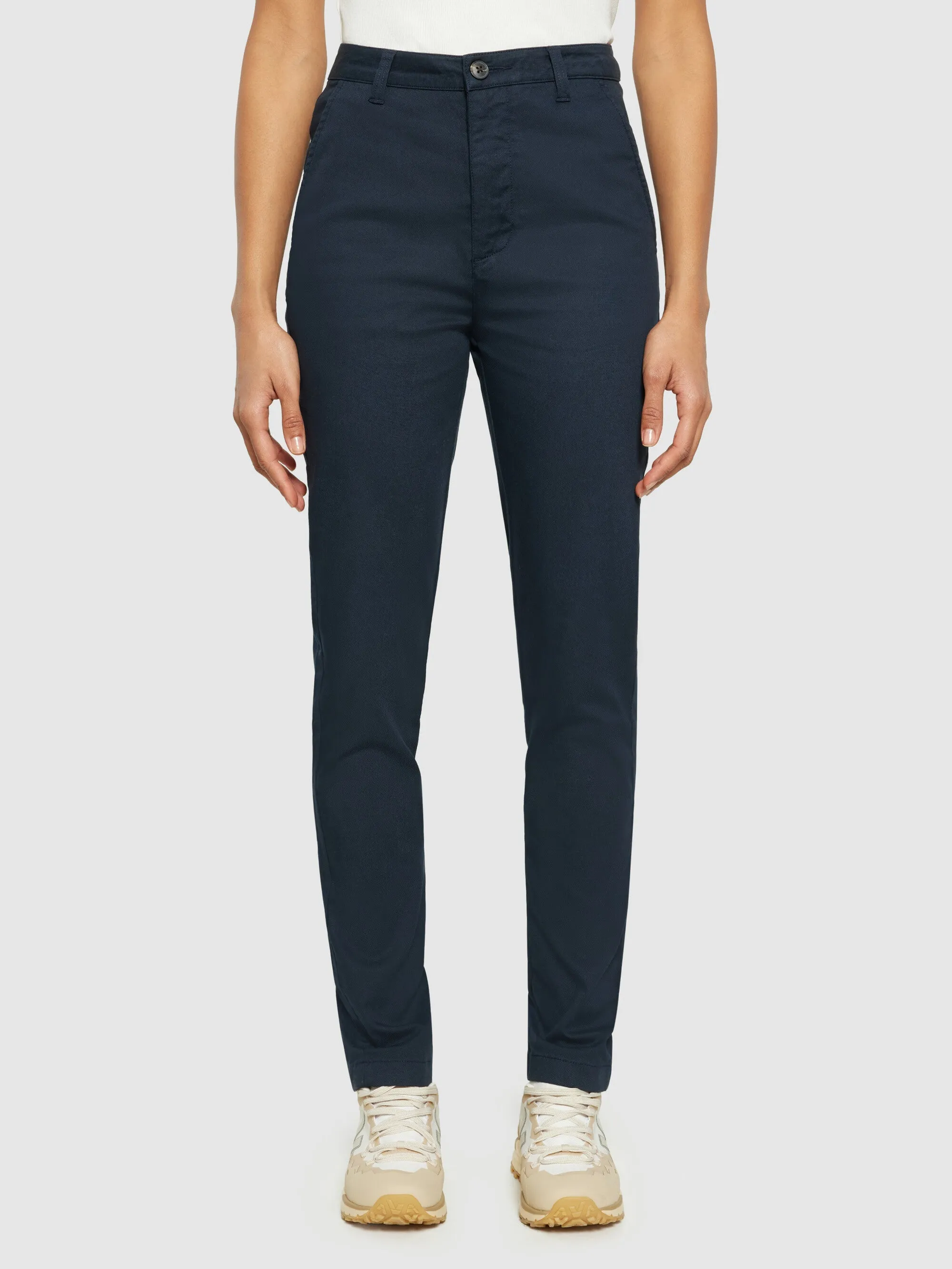 IRIS mom mid-rise canvas pique chino - GOTS/Vegan - Total Eclipse Knowledge Cotton