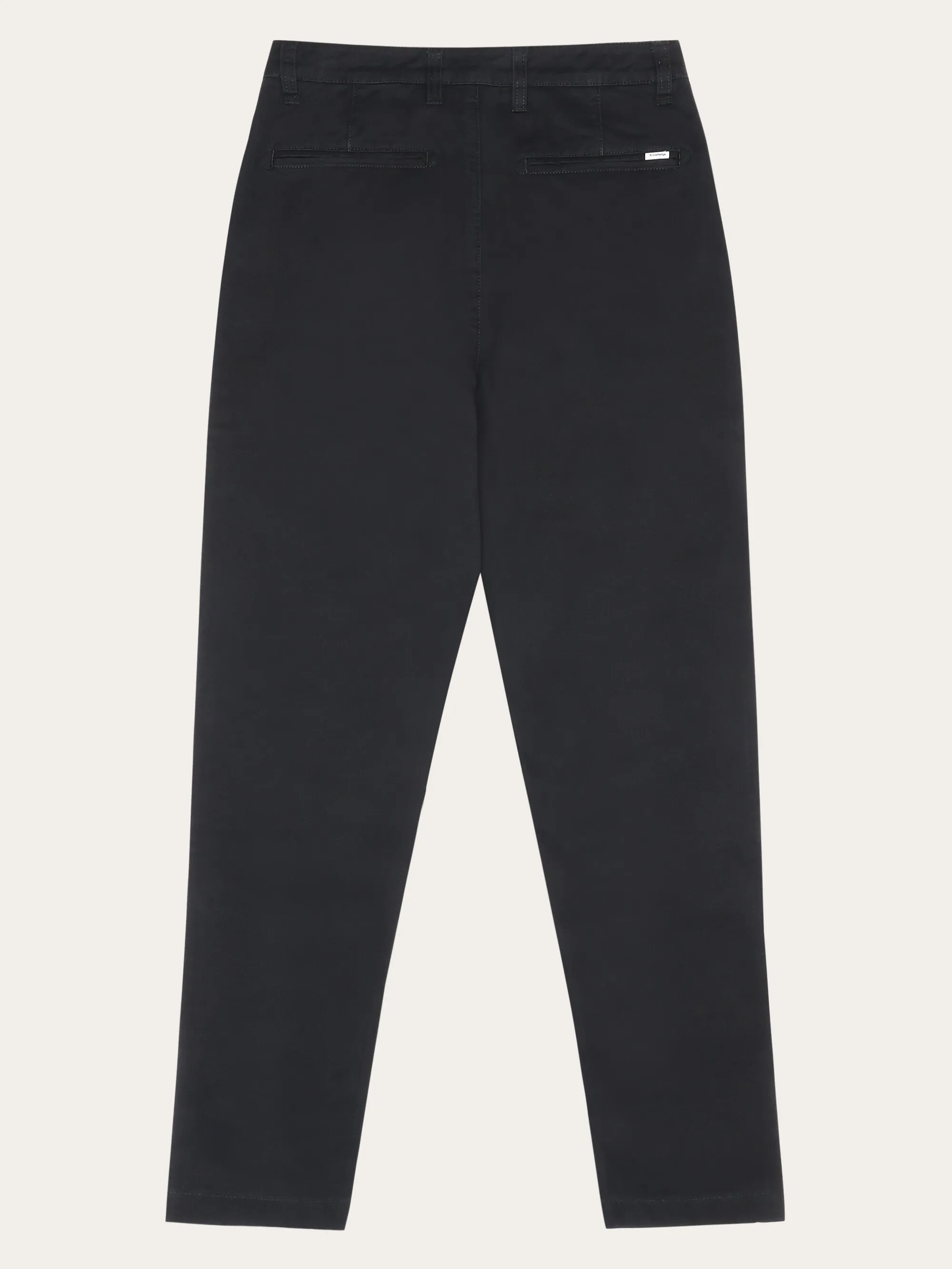 IRIS mom mid-rise twill chino - GOTS/Vegan - Black Jet Knowledge Cotton