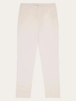 IRIS mom mid-rise twill chino - GOTS/Vegan - Egret Knowledge Cotton