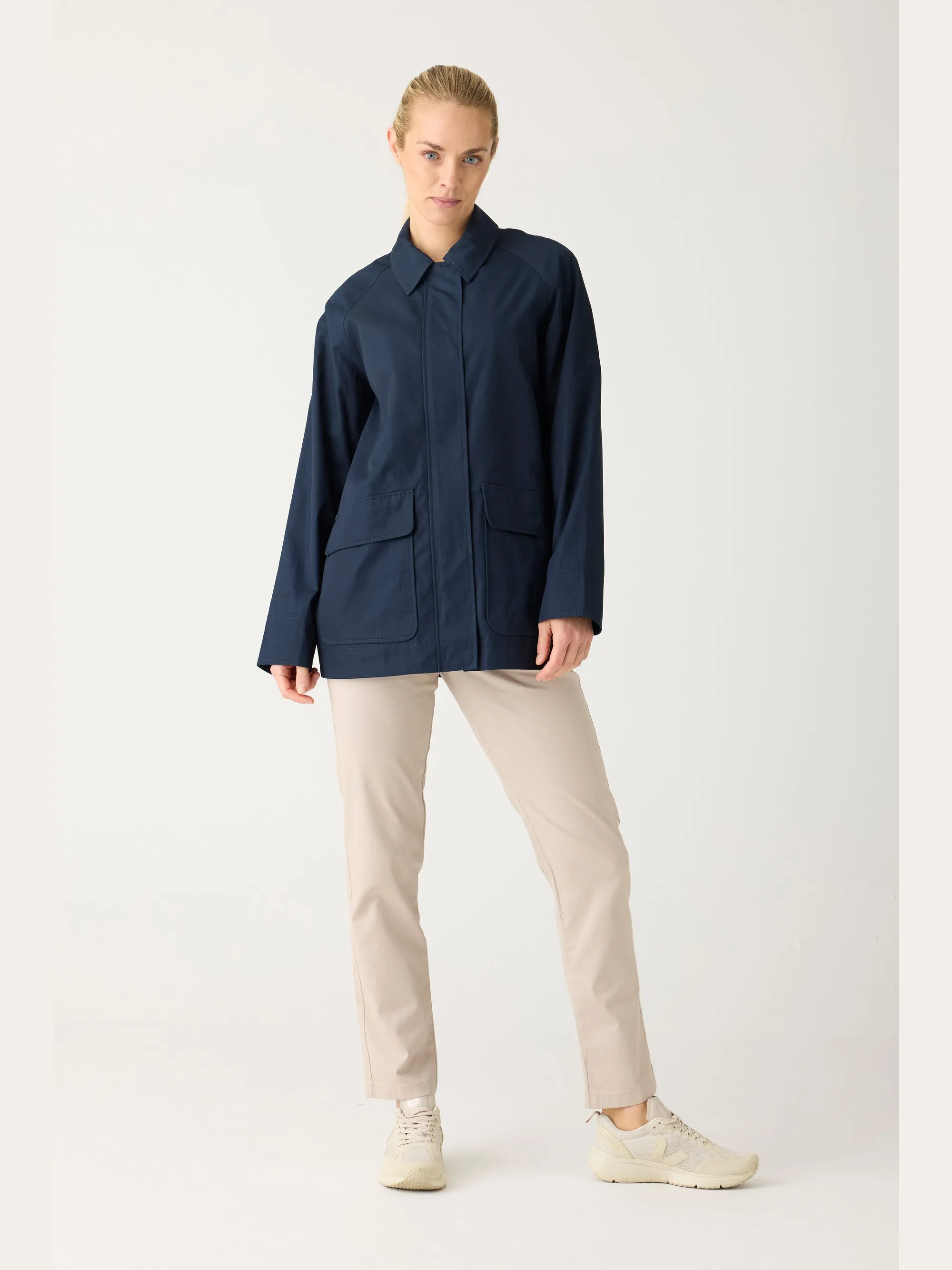 IRIS mom mid-rise twill chino - GOTS/Vegan - Egret Knowledge Cotton