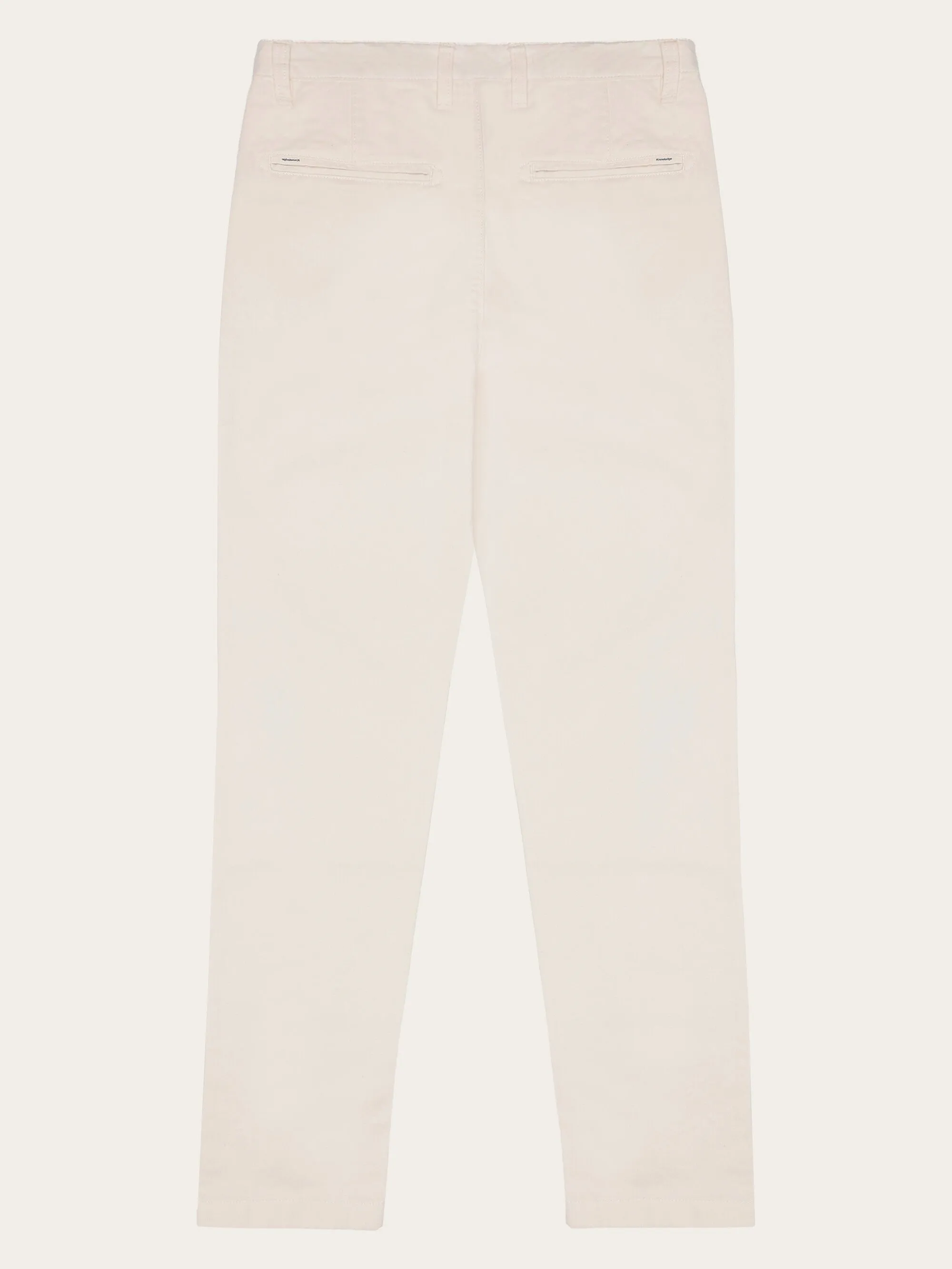 IRIS mom mid-rise twill chino - GOTS/Vegan - Egret Knowledge Cotton