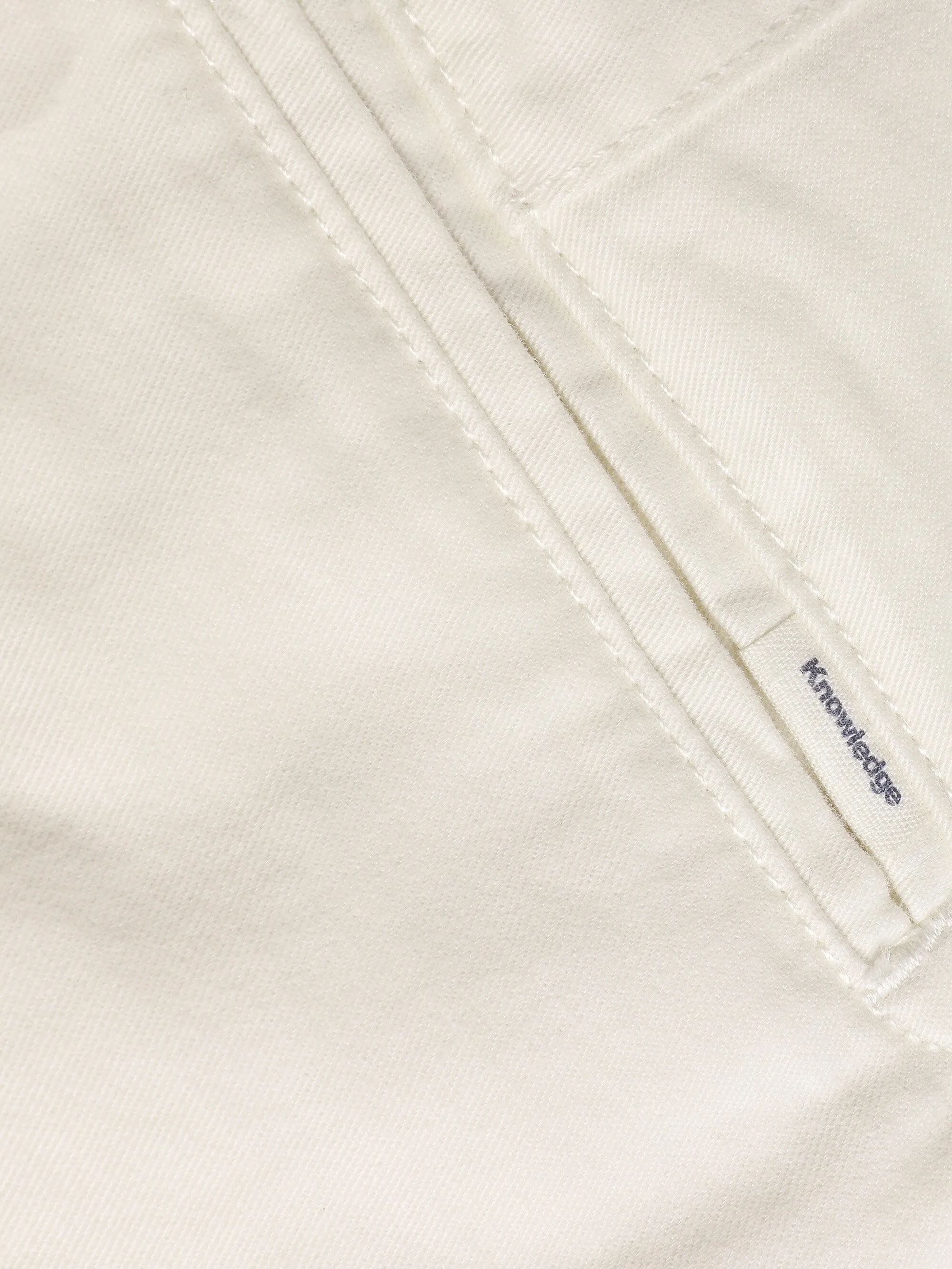 IRIS mom mid-rise twill chino - GOTS/Vegan - Egret Knowledge Cotton