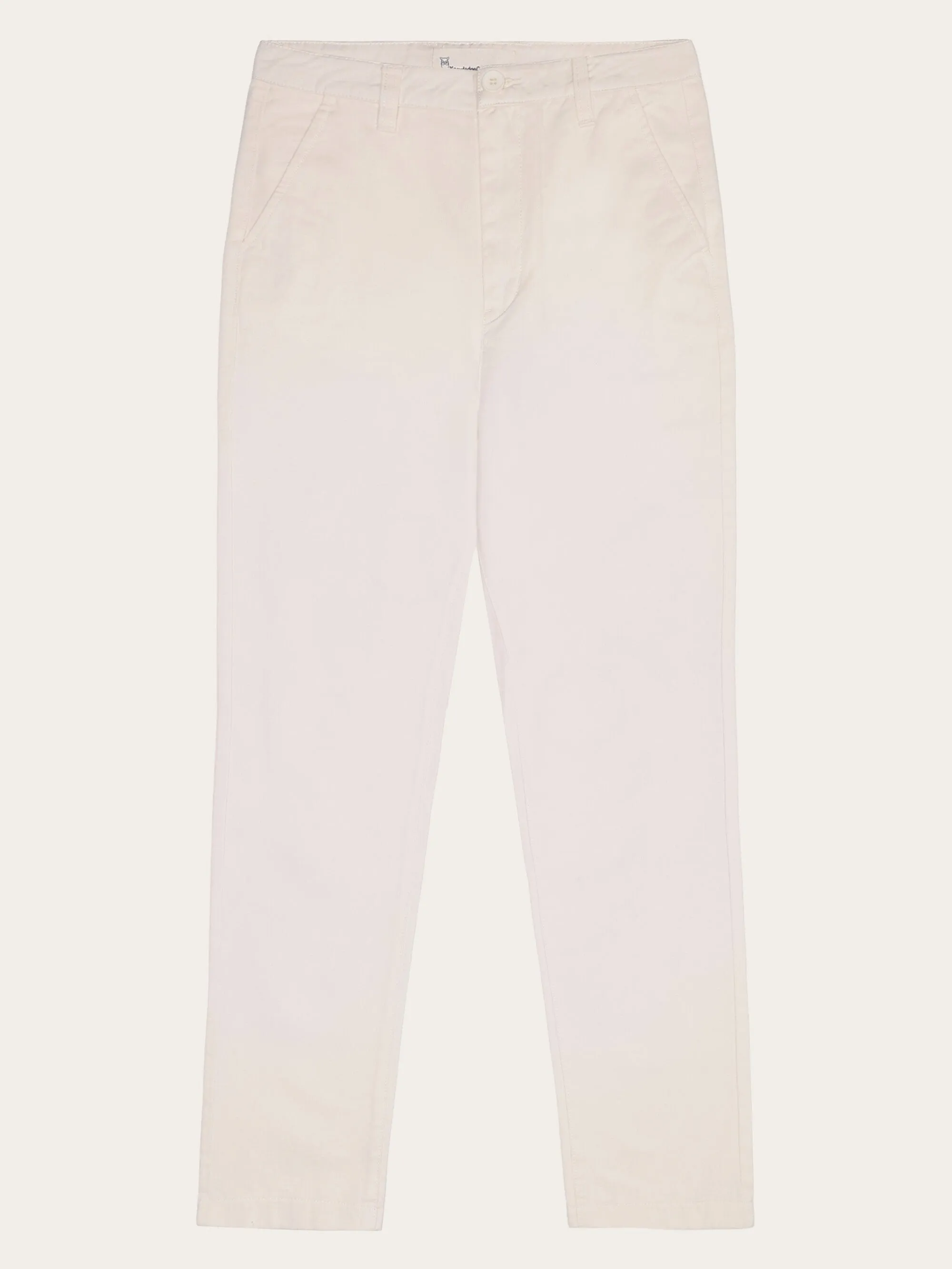 IRIS mom mid-rise twill chino - GOTS/Vegan - Egret Knowledge Cotton