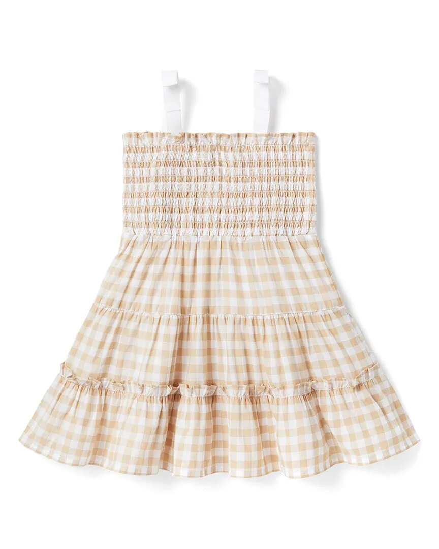 Janie and Jack The Gingham Smocked Sundress