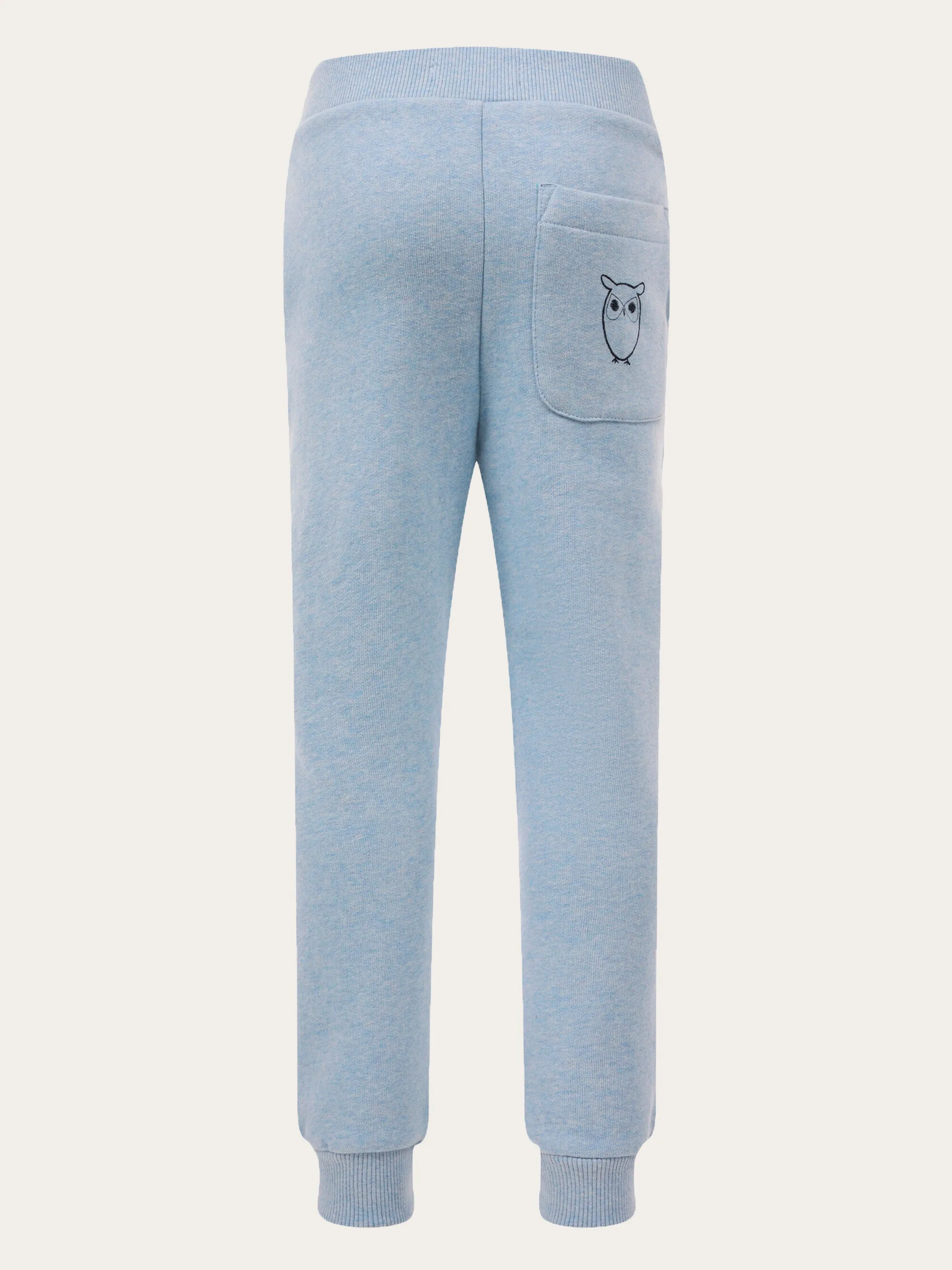 Jog pant - Sky way melange Knowledge Cotton