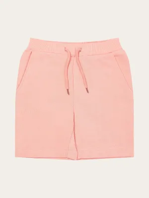 Jog shorts - Coral Pink Knowledge Cotton