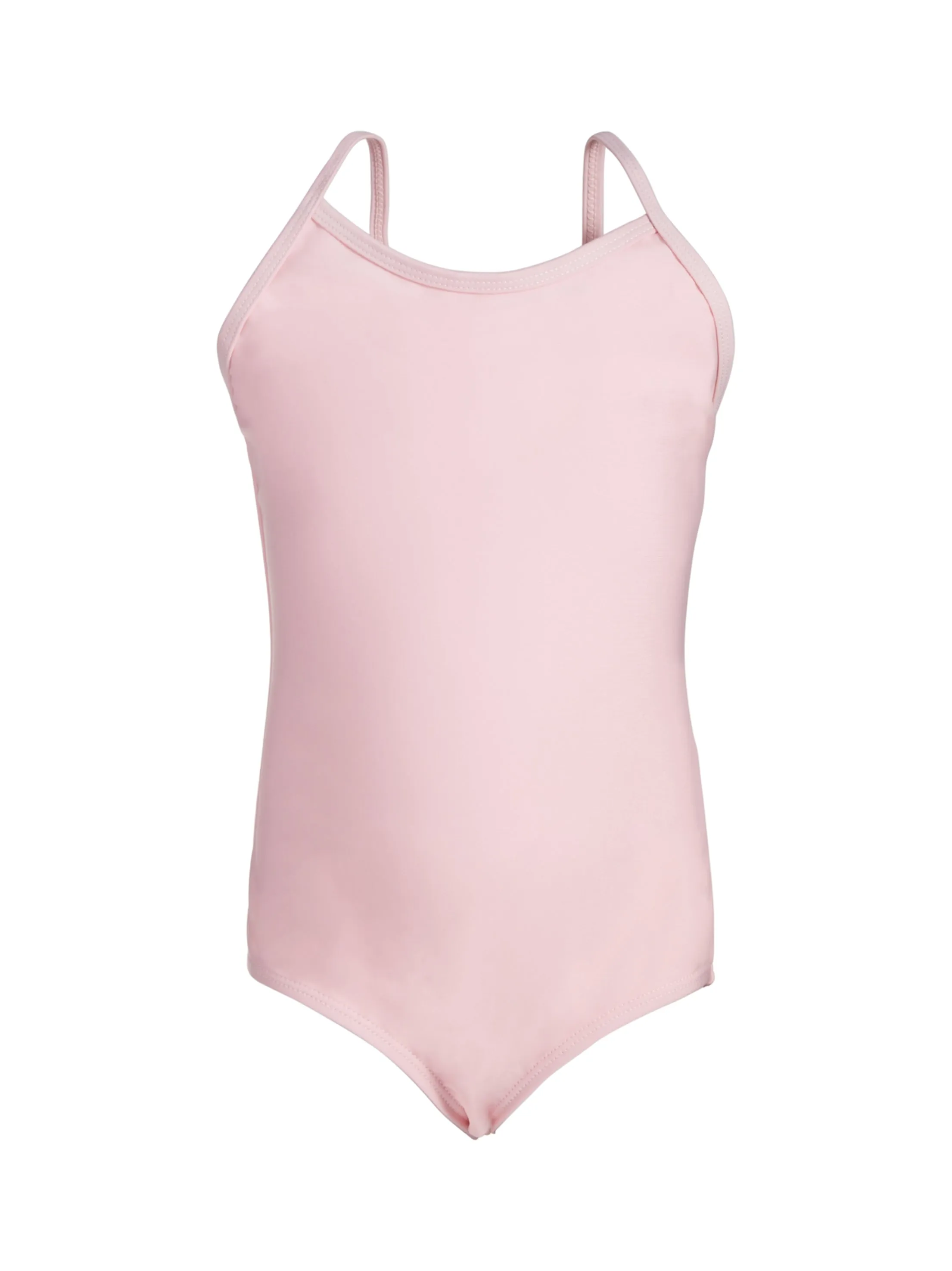 Kids Girl Plain Solid One Piece Swimsuit,Light Pink
