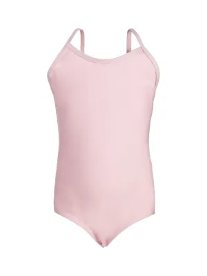 Kids Girl Plain Solid One Piece Swimsuit,Light Pink