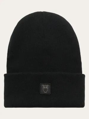 Kids Wool beanie - Black Jet Knowledge Cotton