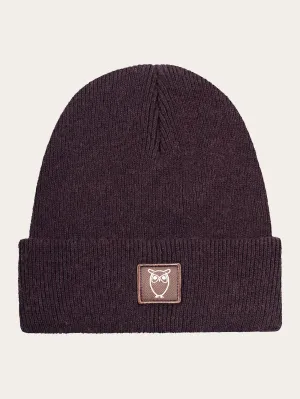 Kids Wool beanie - Deep Mahogany Knowledge Cotton