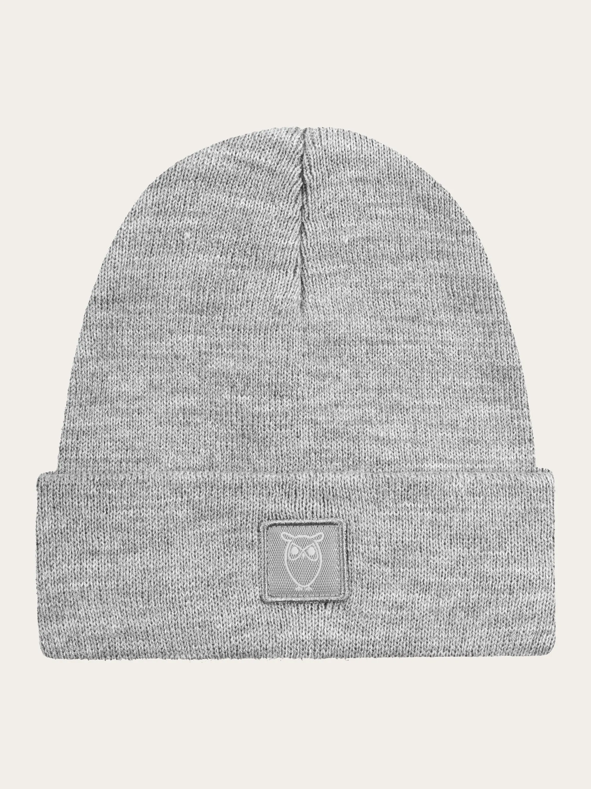 Kids Wool beanie - Grey Melange Knowledge Cotton