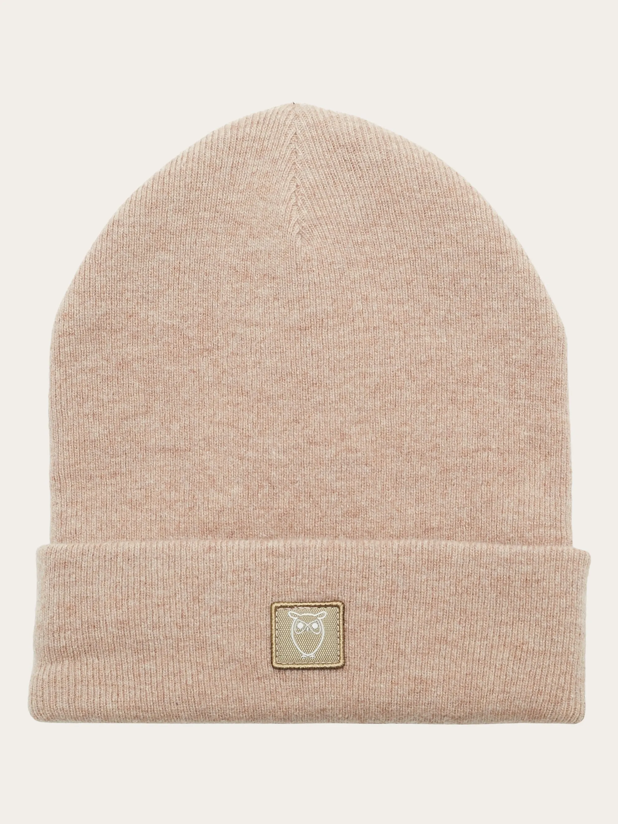Kids Wool beanie - Kelp melange Knowledge Cotton