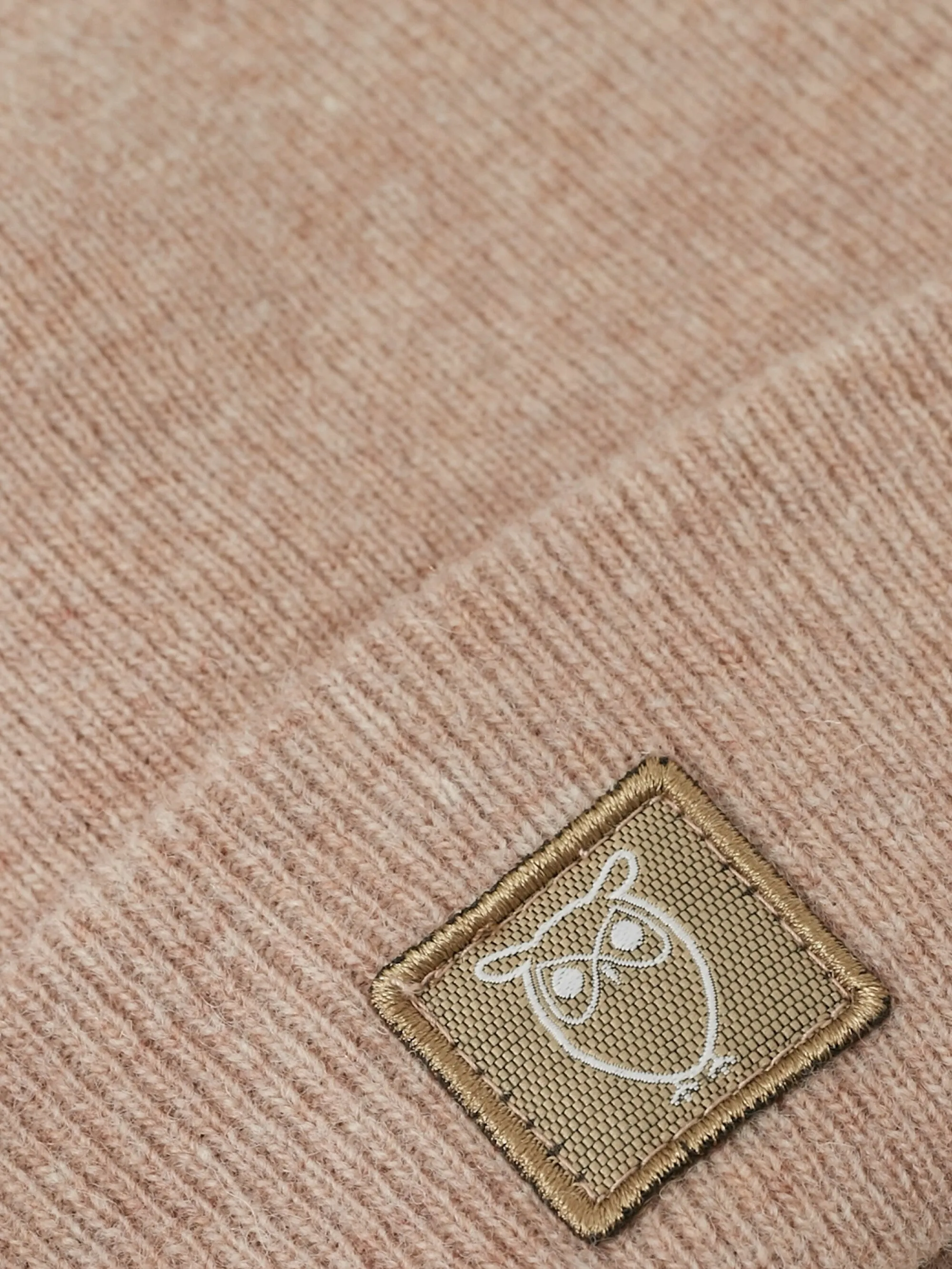 Kids Wool beanie - Kelp melange Knowledge Cotton
