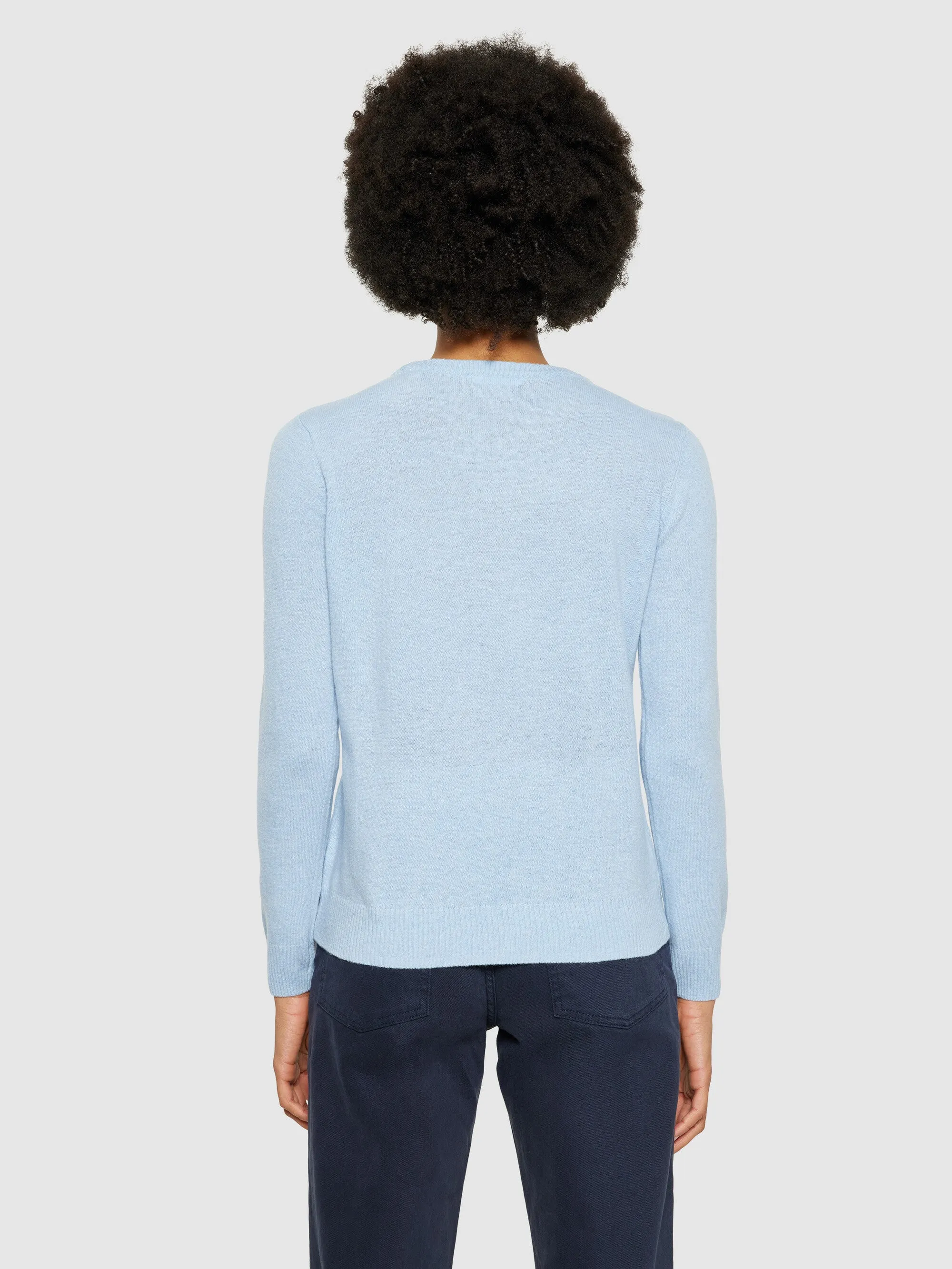 Lambswool crew neck - Asley Blue Knowledge Cotton