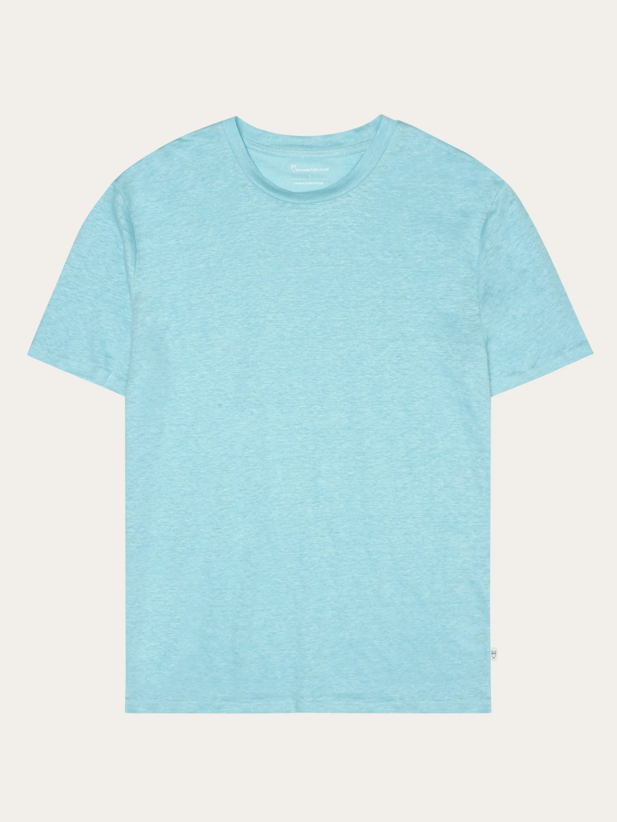 Linen t-shirt - Aqua-Esque Knowledge Cotton