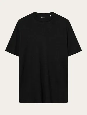 Linen t-shirt - Black Jet Knowledge Cotton